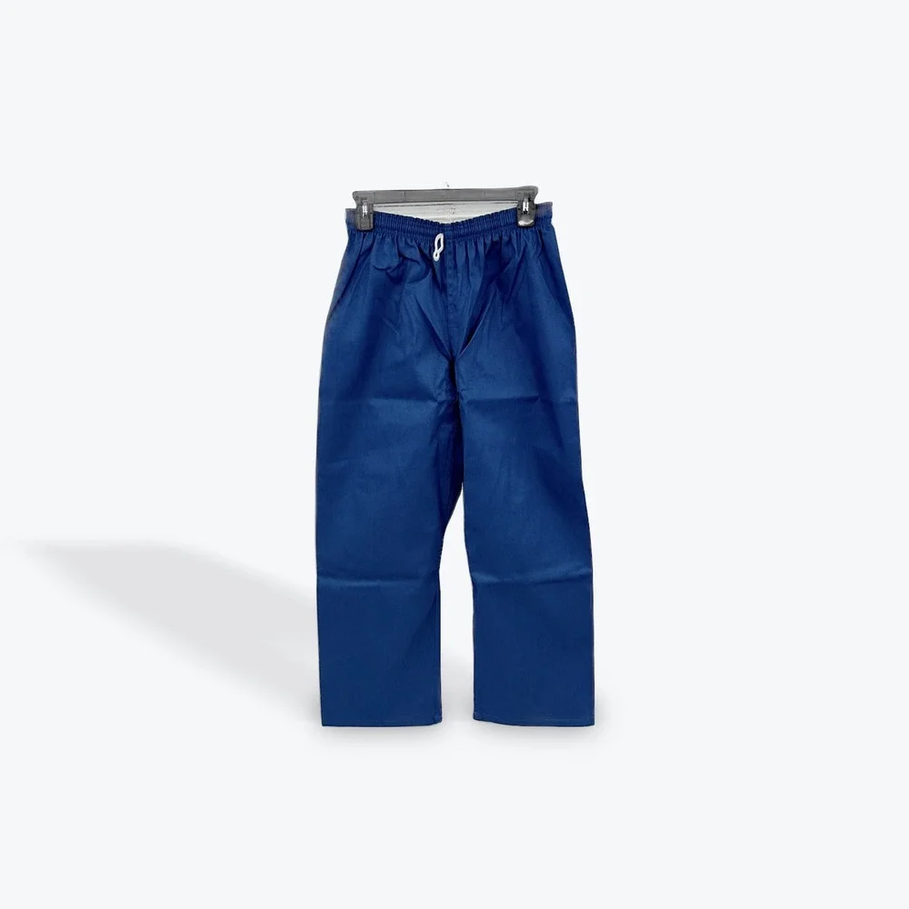 Karate AWMA Kids Blue Elastic Waist Pull On Pants Size‎ 3 Cotton Polyester
